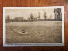 Cartolina Valor Civile Lottò con L'onda che li Voleva Travolgere