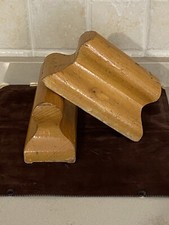 Coppia Appoggi legno attrezzatura palestra vintage arredamento sportivo