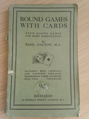 Round game with cards - cards, 1930