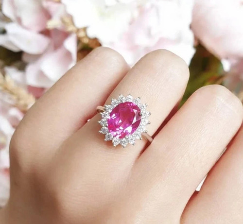 Anello zaffiro ovale e - ct,