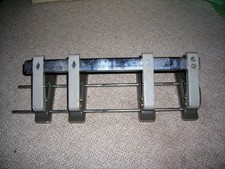 PERFORATORE PERFORATRICE BUCA FOGLI  CARTA 4 FORI REGOLABILI MARCA OPEN VINTAGE