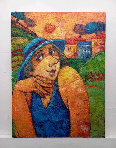 Quadro dipinto paesaggio - dipinto,