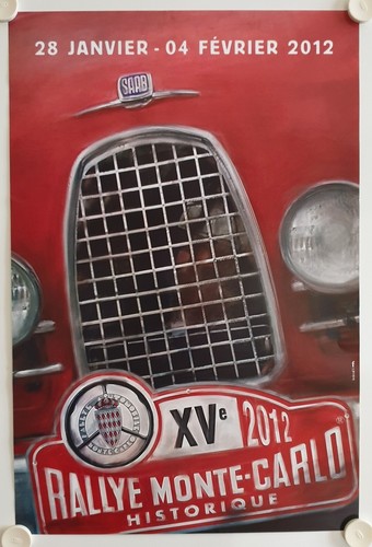 Affiche course automobile xve - course,
