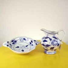 brocca e piatto vintage in