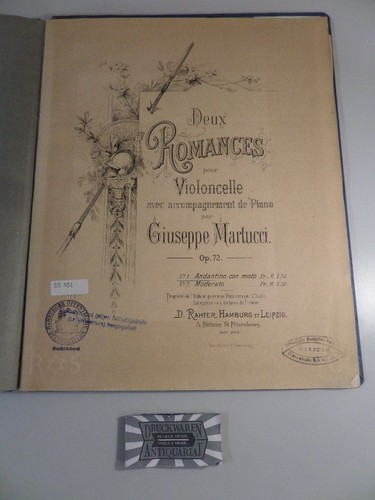 Deux romances pour violoncelle - deux,