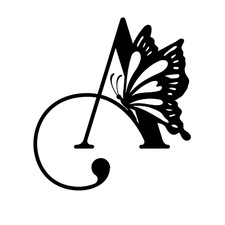 Alfabeto Monogramma Elegante