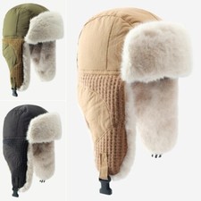 Women Faux Fur Earbud Hat