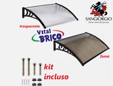 PENSILINA PENSILINE TETTOIA MODULABILE IN POLICARBONATO TRASPARENTE FUME FUME'