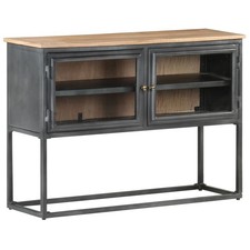 Credenza Grigia 100x30x70 cm