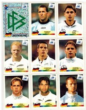Francia 98 Panini Lotto 9 Adesivi Germania Distintivo Sammer Hassler Ziege mai usati
