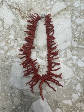 Collana In Corallo Rosso a Frange