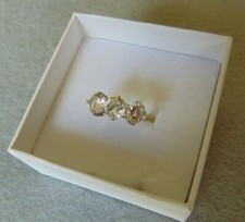 anello donna trilogy  in argento 925 e cubic zirconia a taglio brillante 