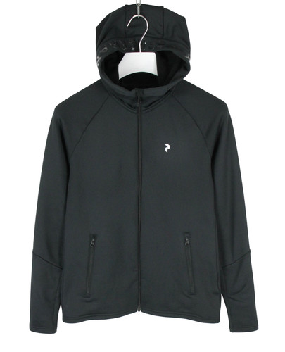 Felpa con cappuccio zip peak - con,