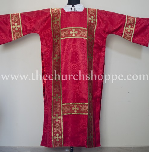 Dalmatica rosso casula con - rosso,
