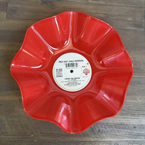 Record bowl upcycled - record,
