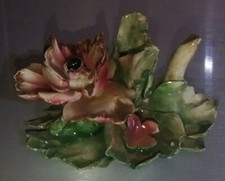 IDEA CASA - VINTAGE - PORTA CANDELA CERAMICA/PORCELLANA - 10 X 8 CM