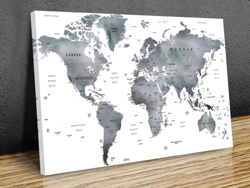 Classica mappa del mondo paesi - mappa,