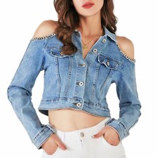 Giacca jeans donna denim