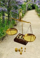 Bilancia pesatrice decorativa in ottone ornato da 7" Tarazu con regalo wts Ho...