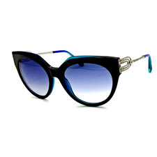 Occhiali da sole roberto cavalli donna sunglasses lente blu gatto lenti sfumate