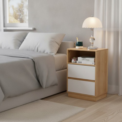Comodino legno cassetti - in,