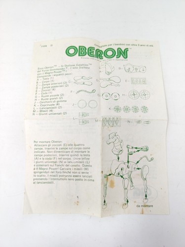 Foglio istruzioni originali