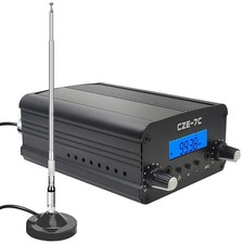 Trasmettitore FM 1000 Metri,1/7W Trasmettitore di Trasmissione FM a Lungo Raggio per Unità...