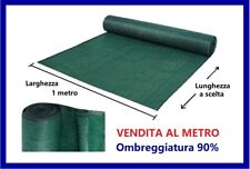 Rete Telo ombreggiante frangivista frangisole oscurante verde 90% al metro