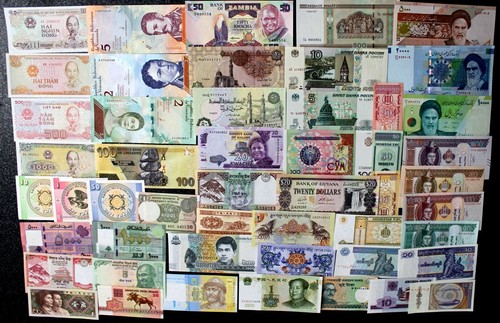 Pcs different banknotes - 50,