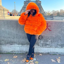 Cappotto donna moda caldo vera