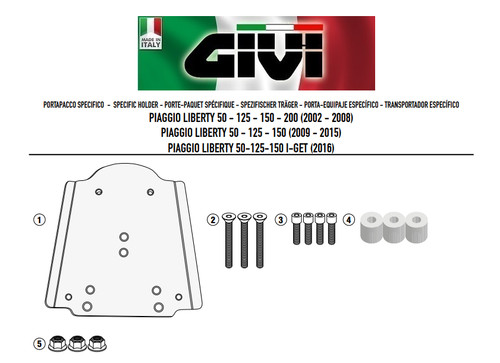 Attacchi posteriore bauletto - attacchi,