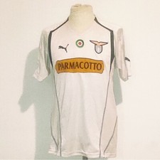 Maglia lazio 2004-2005 Bianca Parmacotto negozio store, no match worn preparata