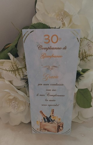 Segnaposto compleanno adulti