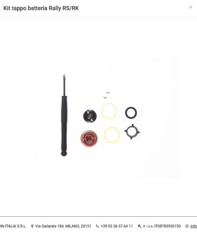 Kit tappo batteria rally rk - kit,