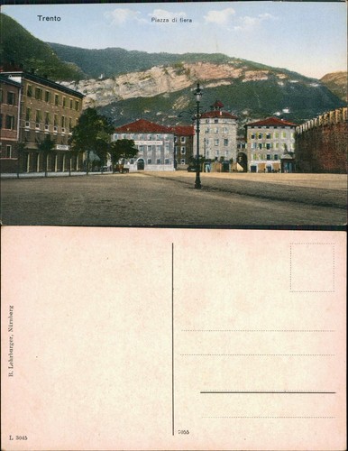 Cartolina trento piazza - trento,