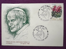 CARTOLINA 1982 VISITA DI PAPA