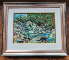 Quadro dipinto ad olio su Tavola autore VANNI GARBI titolo "Acqua Viva"