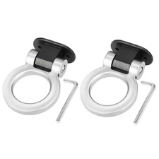 2 Set Silver Ring Shape Car