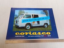 BROCHURE ORIGINALE CORIASCO TORINO FIAT 600 T FURGONCINO DEPLIANT PROSPEKT