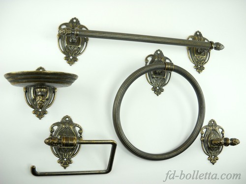Set bagno ottone brunito in - da,