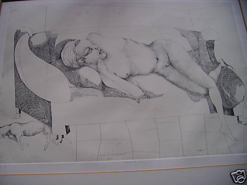 Ugo attardi incisione con - ugo, ,