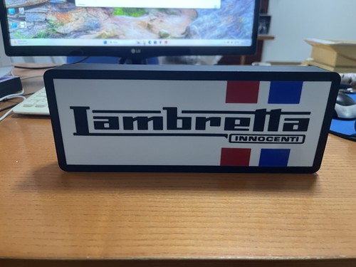 Insegna luminosa lambretta - luminosa,