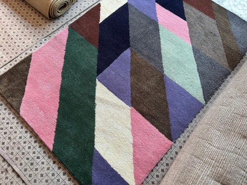 Tappeto lana geometrico - tappeto,