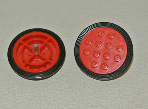 Lego ruota grande rossa - lego:, 2x