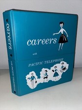 Vintage 1950’s Pacific Telephone Career Book Human Resource MCM Graphics RARE!