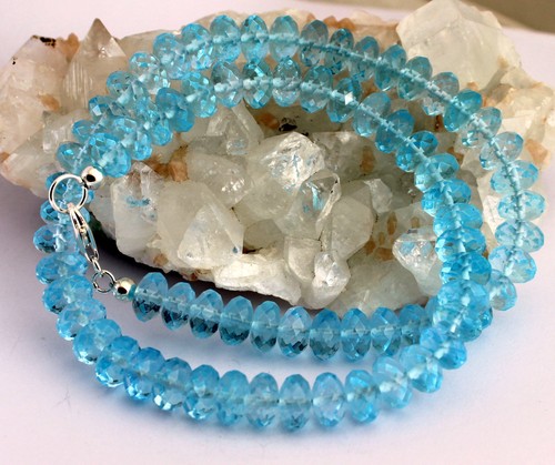 Collana blu topazio bella - collana, di
