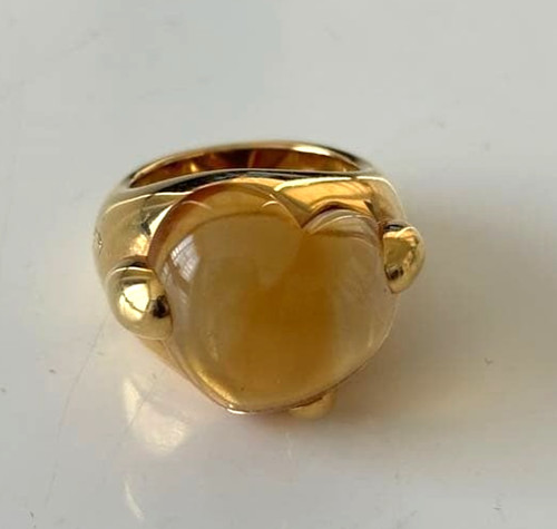 Anello cocktail pomellato - anello,