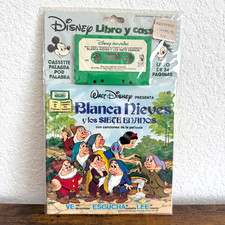 Walt Disney Snow White & Seven Dwarfs Audio Cassette Tape SPANISH VERSION New!