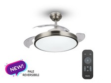 VENTILATORE DA SOFFITTO PALE A SCOMPARSA LUCE E TELECOMANDO PHILIPS NICKEL 2024