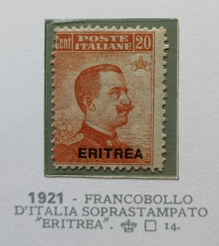 1921 eritrea cent - , 20